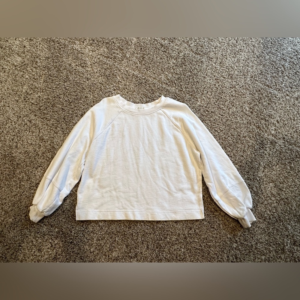 Z supply white sweater pullover size small